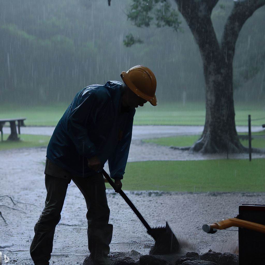 Tips for working in the rain at a national park